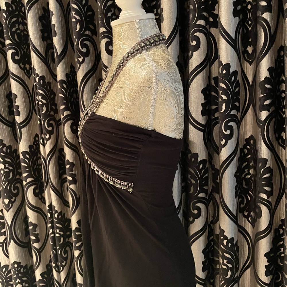 Sky Black Halter Top with Embellished Detail Small - Picture 3 of 11